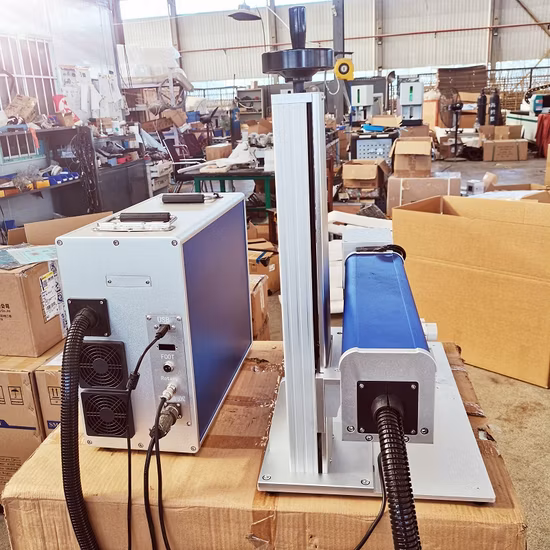 Professional Split Type Raycus Max Jpt 20W 30W 50W 70W 100W Fiber Laser Marking Machine Price for Metal Laser Marking Engraving