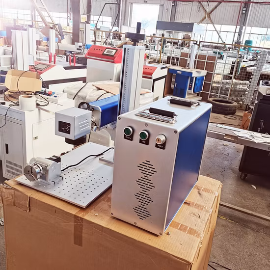 Professional Split Type Raycus Max Jpt 20W 30W 50W 70W 100W Fiber Laser Marking Machine Price for Metal Laser Marking Engraving