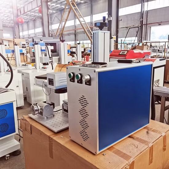 Professional Split Type Raycus Max Jpt 20W 30W 50W 70W 100W Fiber Laser Marking Machine Price for Metal Laser Marking Engraving