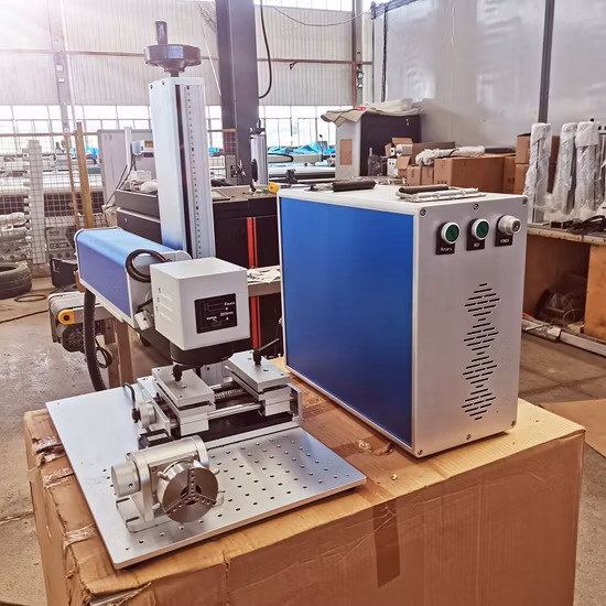 Professional Split Type Raycus Max Jpt 20W 30W 50W 70W 100W Fiber Laser Marking Machine Price for Metal Laser Marking Engraving