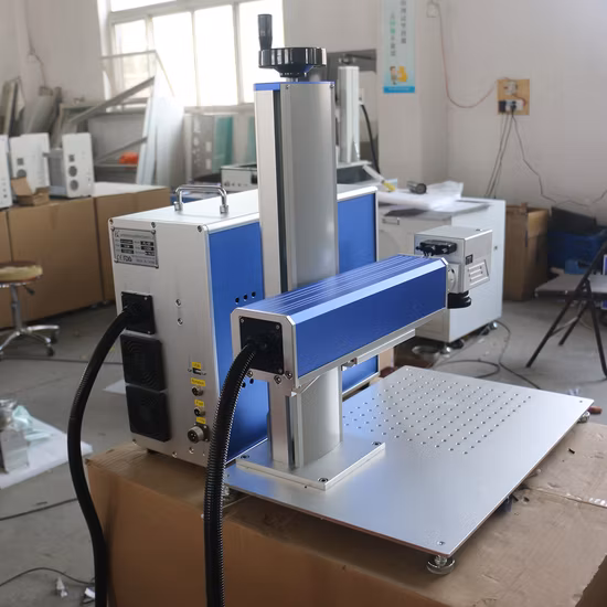 2023 Nuovo Design 10W/20W/30W/50W/100 Watt Mini Portatile in Fibra di Metallo/CO2 UV Raycus/Max/Ipg Jpt/Mopa Marcatore Laser Incisore Incisione Macchina per Marcatura Prezzo